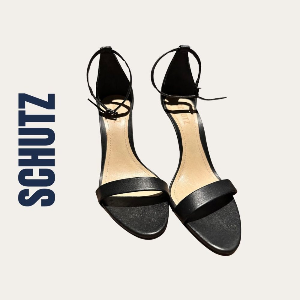 Schutz Cadey Lee Ankle Strap HighHeel Sandals Gem